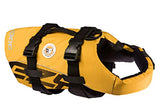 EzyDog Premium Doggy Flotation Device (DFD) - Adjustable Dog Life Jacket Preserver with Reflective Trim - Durable Grab Handle for Safety and Protection - 50% More Flotation Material (Medium, Red)