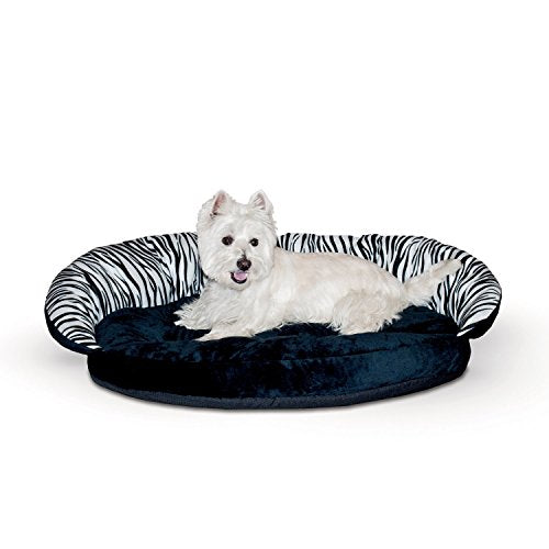 K&H Manufacturing 1856 Plush Bolster Small Sleeper (Zebra)