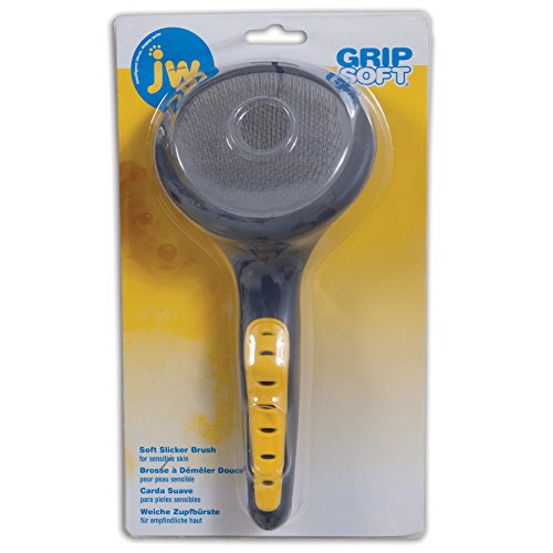 JW Pet Company GripSoft Slicker Brush Soft Pin Dog Brush