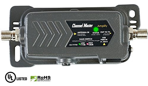 Channel Master CM-7777HD Heavy-Duty Weatherproof Adjustable Gain HDTV Preamplifier