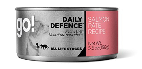 Petcurean Go! 126-2022 Daily Defense Salmon Pate Cat Food 24/5.5OZ