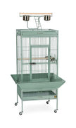 Prevue Pet Products Wrought Iron Select Bird Cage, 30-Inch by 22-Inch by 63-Inch, Sage Green