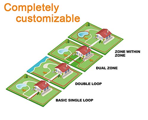 Aniluxe 500M Outdoor Rechargeable Underground Electric Dog Fence Large Dogs