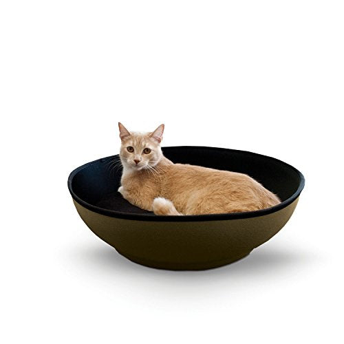 K&H Manufacturing 5191 Mod Half-Pod for Cat (Tan/Black, 22)