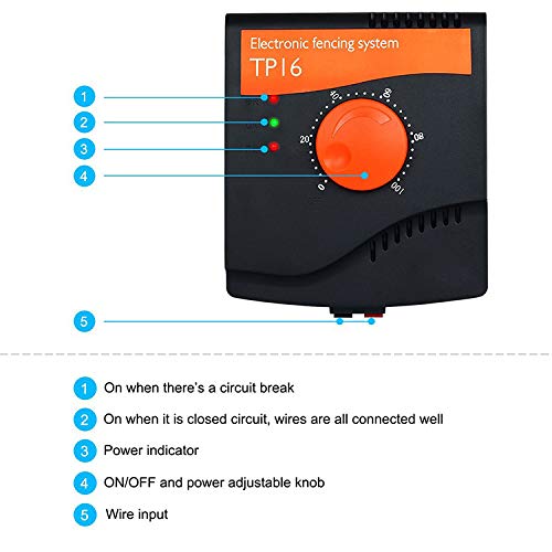 Aniluxe Customizable Radio Waterproof Dog Fence Electric Shock Collar Containment System