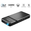 Pico Projecteur, Akaso Mini Projecteur Portable 1080p HD DLP LED 50 Lumens ANSI avec WiFi, HDMI, USB, Micro SD, Audio 3,5 mm et télécommande pour iPhone, Android, ordinateur portable, PC, jeu, théâtre domestique
