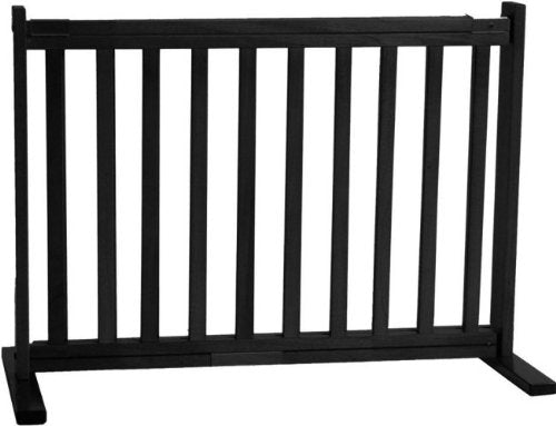 Dynamic Accents 42404 - 20 Inch All Wood Small Free Standing Gate - Black