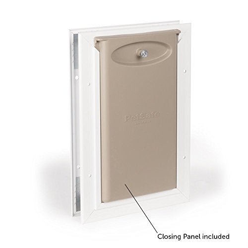 PetSafe Freedom Aluminum Pet Door for Dogs and Cats, White, Tinted Vinyl Flap