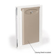 PetSafe Freedom Aluminum Pet Door for Dogs and Cats, White, Tinted Vinyl Flap