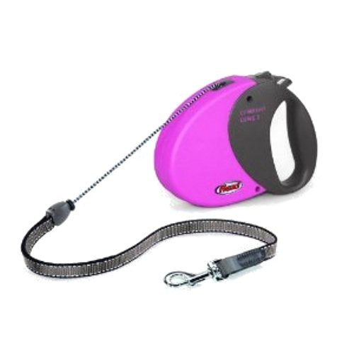 Flexi DD2824PK Classic Comfort Dog Lead 26-Feet/8m (Pink, Long 2)