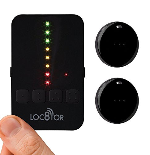 Loc8Tor Lite - Handheld Locator and Mini Homing Tag for Misplaced or Lost Items, Audio and Visual Finder