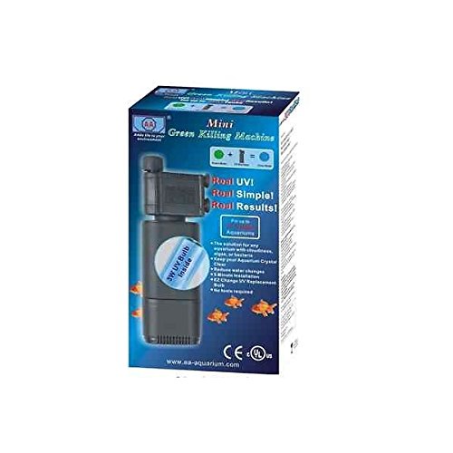 Aqua-fit aa6669 mini aquarium green tuer machine stérilisateur UV 12v (3 watt)
