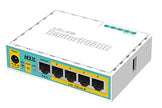 Mikrotik RB750UPR2 hEX PoE lite Small Five Port 650 MHz Ethernet Router, USB 2.0 port and PoE output Compatible