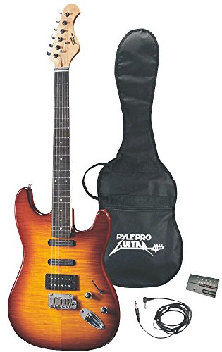 Pyle PGE55 Professional 42 inch Deluxe Sunburst Finish Electric Guitar