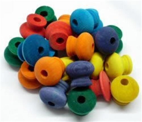 Zoo Max DUS092 Colored Wood Parts 24 piece Bird Toy