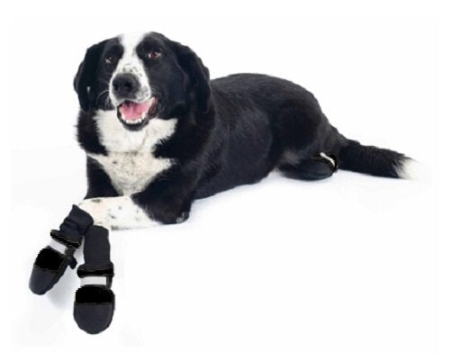 Muttluks Original All-Weather IB to XXL Dog Boots, 4 Pack (Black, Itty Bitty (1-1.5in))