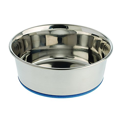 Our Pets Premium DuraPet Dog Bowl 1.25qt, Stainless Steel, 6.8" x 6.8" x 2.5"