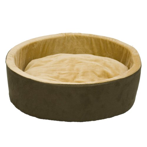 K&H Manufacturing Thermo-Kitty Heated Cat Bed, 20-Inch, Mocha