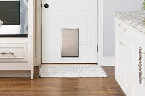 PetSafe Freedom Aluminum Pet Door for Dogs and Cats, White, Tinted Vinyl Flap