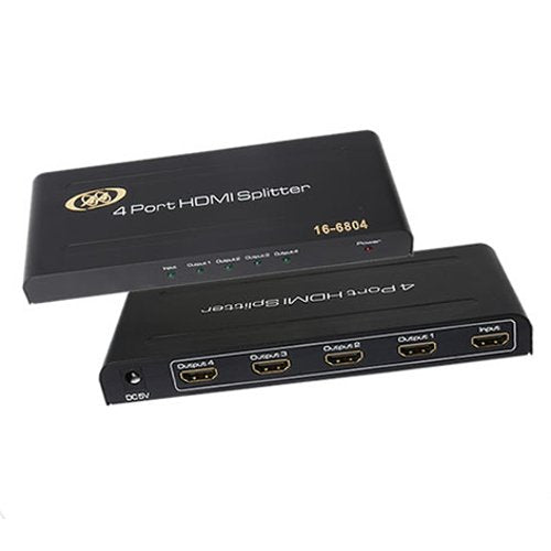 AA Electronics 16-6804 1 in 4 Out Video HDMI Splitter Switch