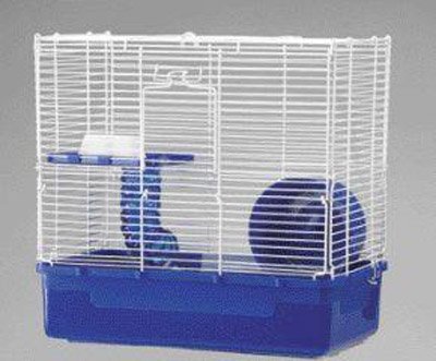 Ware Manufacturing Home Sweet Home Hamster Cage, 2 Level with Wire Top, 3-Pack, Colors May Vary