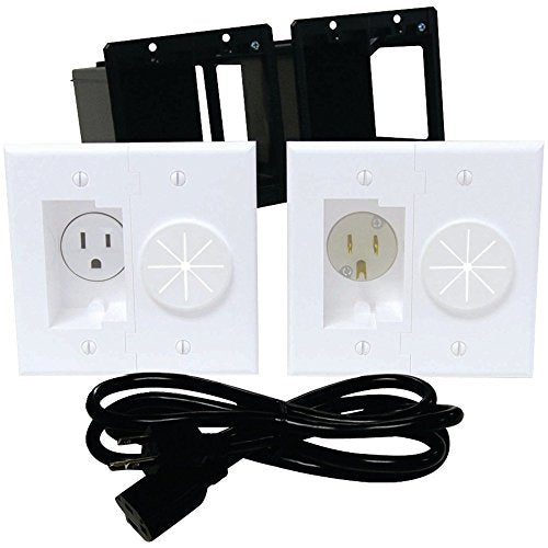 Midlite A2gesr-W Power + Port HDTV Power Solution Kit avec cordon de 6 pieds et connecteur féminin masculin