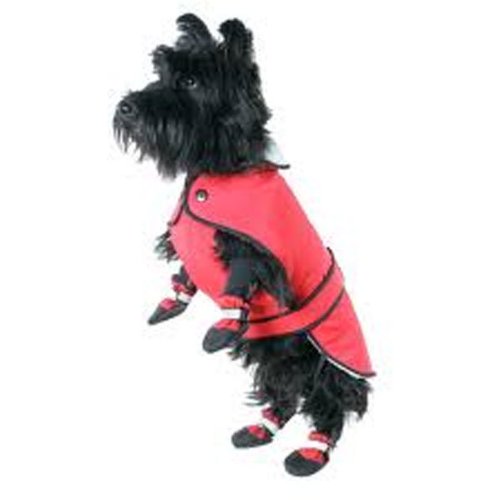 Muttluks Inc ML-293BN-28-R 3-Layer Belted Winter Dog Coat, Size 28, Red