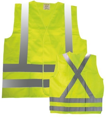 Gilet de sécurité N40V avec bandes réfléchissantes chaux orange - s / m l / xl 2xl / 3xl (jaune, s / m)
