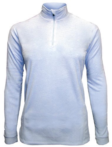 N225JF HOT THERMO Underwear Jersey Jacket Zip Neck For Women's Black Light blue - XS-2XL (Light Blue, M)