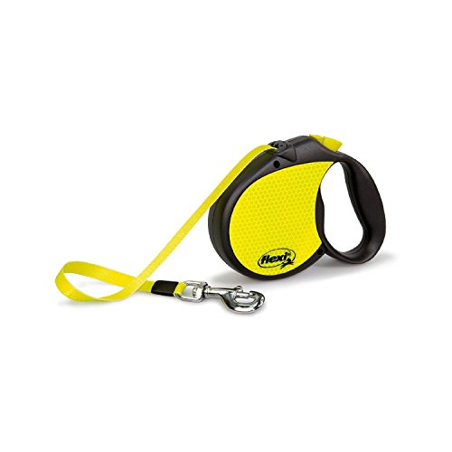 Flexi DD2839 Neon Reflect Retractable Belt Dog Leash 16-Feet