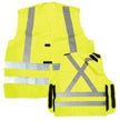 N50V 5 Point Tear Away Safety Vest Orange Lime - S/M L/XL 2XL/3XL (Yellow, S/M)
