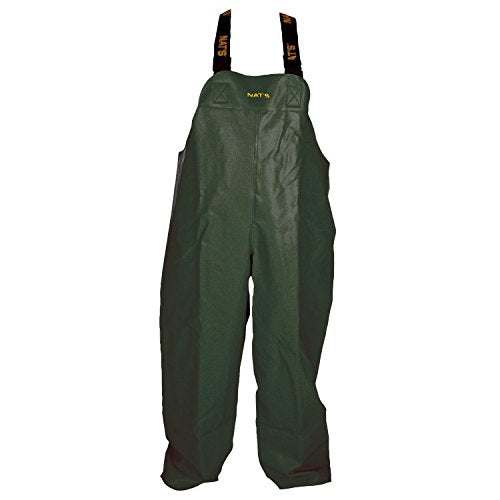 N982P PVC/Cotton Bib Pant 72mm Double Bib Green - S-3XL (Green, L)