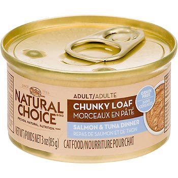 Nutro Natural Choice 10102116 Chunky Loaf Salmon & Tuna Dinner Cat Food 24/3OZ