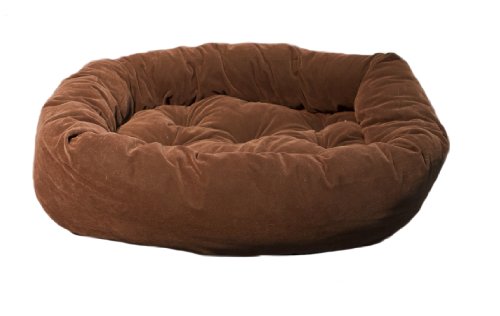 Danazoo 34-Inch x 24-Inch x 8-Inch Donut Bed-Mailer, Chocolate Brown