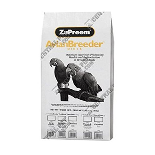 ZuPreem BB3385 AvianBreeder Cockatiel Natural BirdFood 40lb