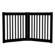 Dynamic Accents 42420 - 27 Inch 2 Panel Free Standing EZ Gate - Black