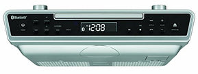 Curtis Sylvania SKCR2713 Under Counter CD Player with Radio and Bluetooth - Silver