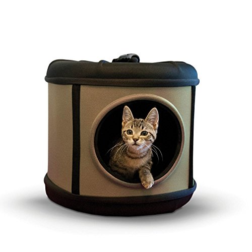 K&H Manufacturing Mod Capsule For Pets (Tan/Black, 17x17x15.5)