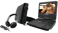 Curtis Sylvania SDVD7060-BLK 7 inch Swivel Screen Portable DVD Player Bundle with Matching Oversize Headphones - Black