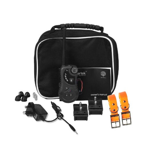 Fome aetertek AT-218 Submersible Remote Dog Training Training Shock Collar Auto Anit Bark for Sport / Hunting Dogs 2 Dogs Trainer + Fome Cadeau