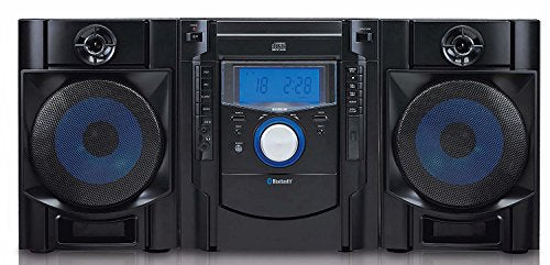 Curtis Sylvania SRCD2731BT Bluetooth CD Radio Micro System avec affichage LED bleu numérique