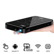 Laiduoao Mini Projecteur, projecteur vidéo WiFi Projecteur DLP avec une durée de vie de la lampe de 50 000 heures, 1080p et 150 ans Projecteur portable pris en charge, batterie et haut-parleurs intégrés avec trépied Rotation 360 °
