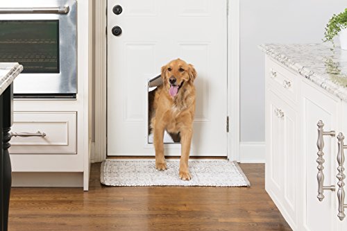 PetSafe Freedom Aluminum Pet Door for Dogs and Cats, White, Tinted Vinyl Flap