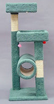 North American Pet 49331 Classy Kitty Tree avec tunnel et étagères 54 pouces