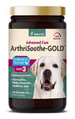 Naturvet testé cliniquement arthrisoothhe-or niveau 3 Advanced Joint Care for Dogs and Cats, 120 CT Time Release, ChewableTablets, Made in USA