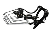 Wire Cage & Leather Muzzle (Miami). Size D3, Black. 12