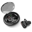 SprayLogik Tiny Bluetooth earpiece, 6 hr playing time, wireless earbuds with microphone, IP65 mini wireless headsets, Invisible, Easy carry, Noise cancelling, Sweatproof for workout sports Gym Running