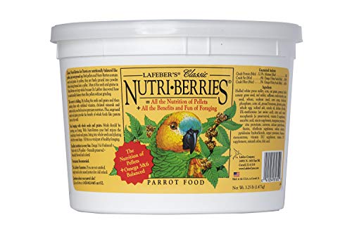 Lafeber Company Nutri-Berries Cockatiel Pet Food, 20-Pound