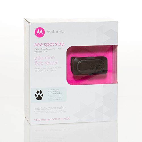 Motorola Pet SCOUTBARK100 No Bark Dog Collar with Warning Tone, Vibration and 9 Levels of Static Correction