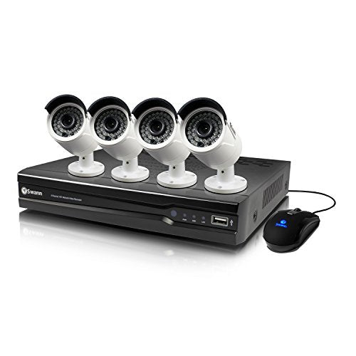 Swann SWNVK-874004 NVR8-7400 8 Channel 4MP Network Video Recorder & 4 x NHD-818 4MP Cameras